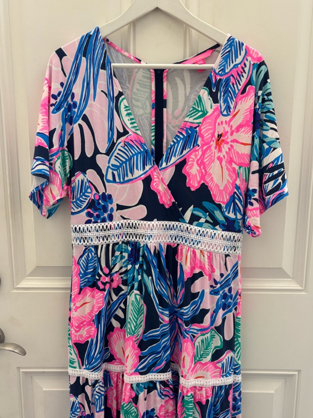 Lilly Pulitzer Maribella Maxi Dress High Tide Navy 8 - Picture 5 of 12